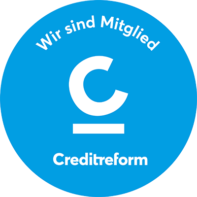 Logo Mitgliedschaft bei Creditreform